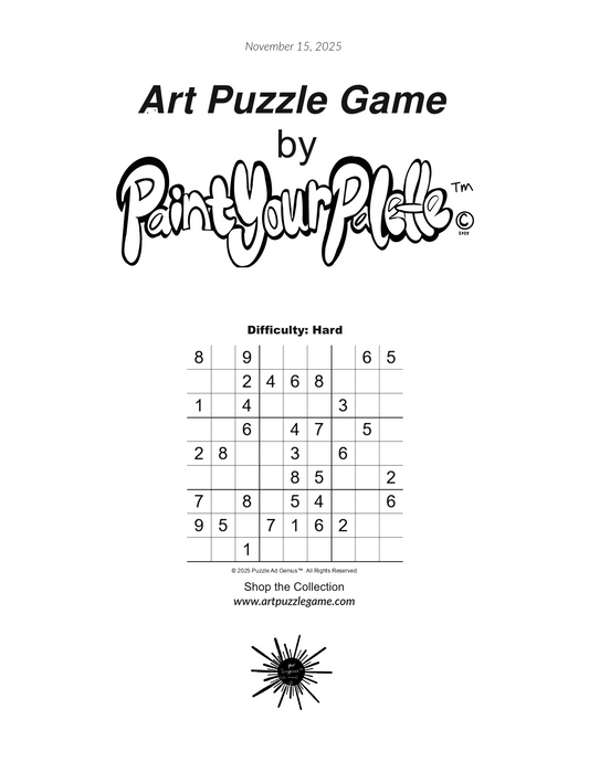 9x9 Sudoku grid, difficulty hard, where .=blank square:  8 . 9 . . . . 6 5 . . 2 4 6 8 . . . 1 . 4 . . . 3 . . . . 6 . 4 7 . 5 . 2 8 . . 3 . 6 . . . . . . 8 5 . . 2 7 . 8 . 5 4 . . 6 9 5 . 7 1 6 2 . . . . 1 . . . . . . Apologies for any typos. Enjoy!